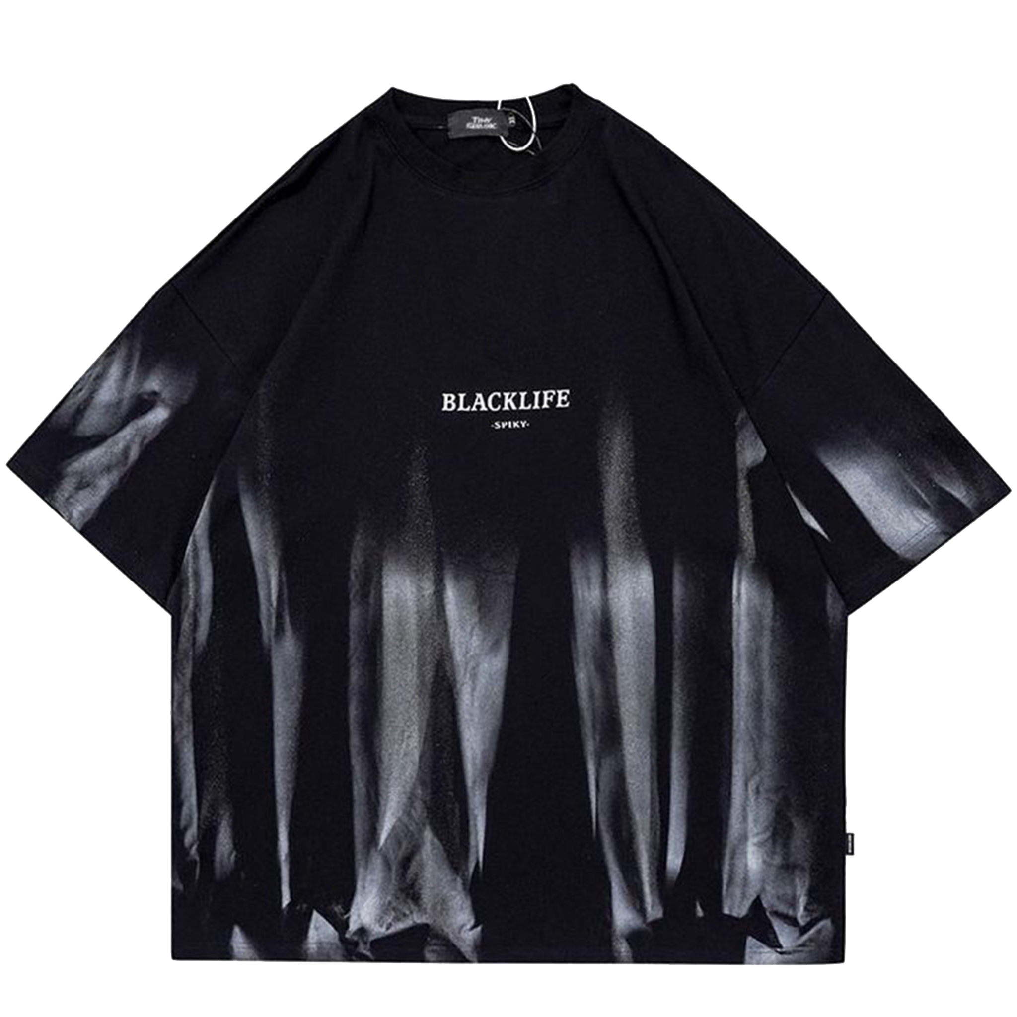 Blacklife Shadow Print Oversized T-Shirt